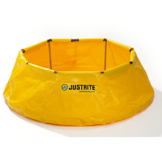 POP-UP emergency folding tray, special vinyl tarp with foam ring, sump capacity 250 l.