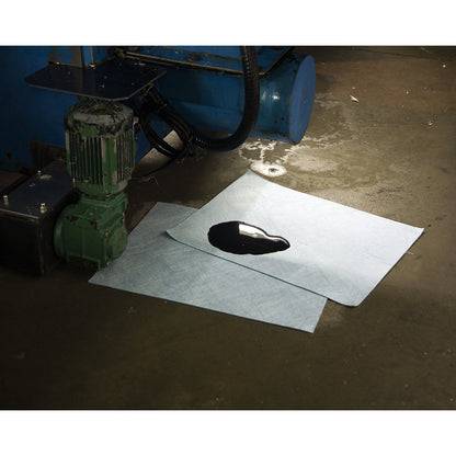 FIRST absorbent sheeting, sheets, non-perforated, medium, for oil, 500 x 400 mm, pack of 200.