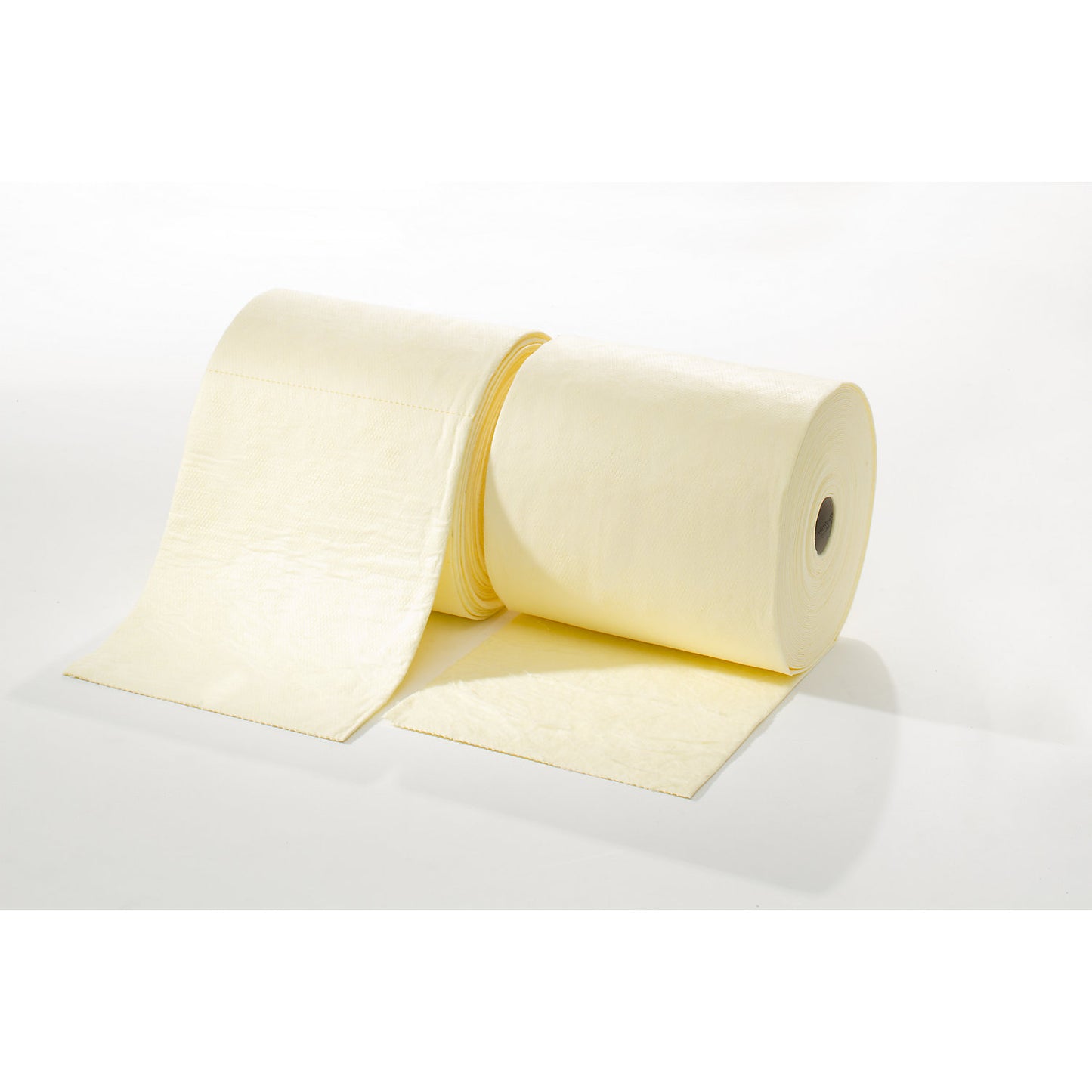 BASIC absorbent sheeting, roll of sheeting, for chemicals, 400 mm x 40 m, pack of 2 rolls.