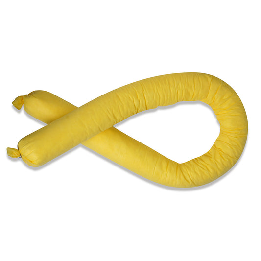 Absorbent fleece sock, chemical version, length 3000 mm, Ø 75 mm, pack of 8.