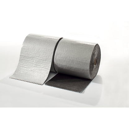 PRO Plus universal absorbent sheeting, sheet roll with barrier film, grey, 400 mm x 30 m, pack of 2.