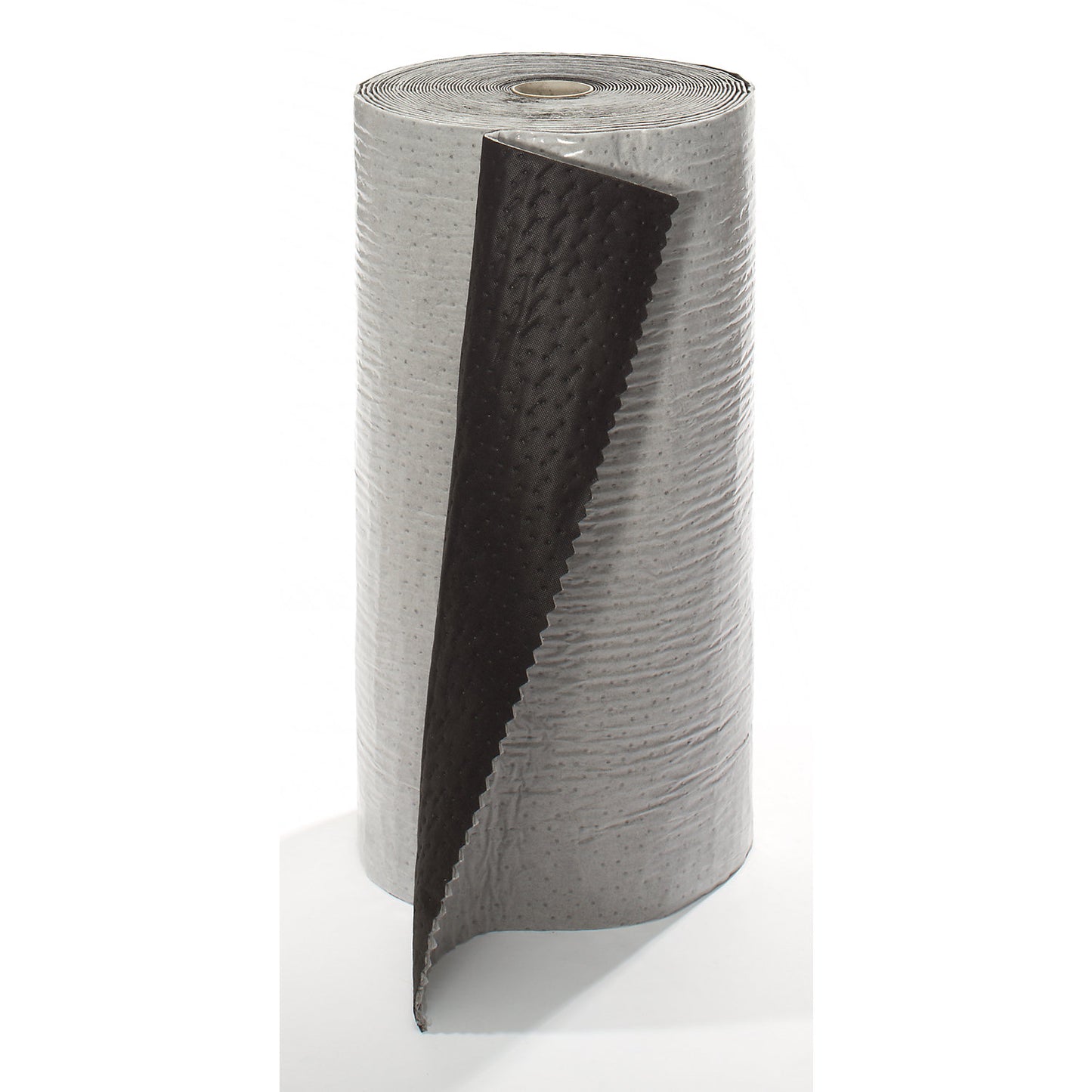 PRO Plus universal absorbent sheeting, sheet roll with barrier film, grey, 800 mm x 30 m.