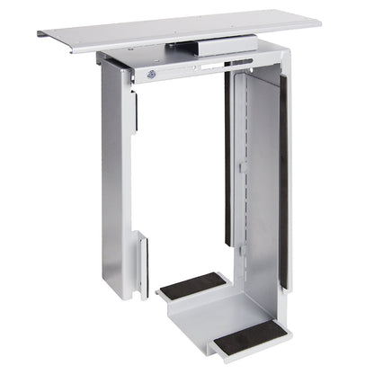 TOP GRIP CPU holder, extends and rotates, silver.