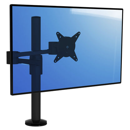 VIEWLITE monitor arm, height adjustable, two stabilising arms, black.