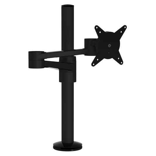 VIEWLITE monitor arm, height adjustable, two stabilising arms, black.