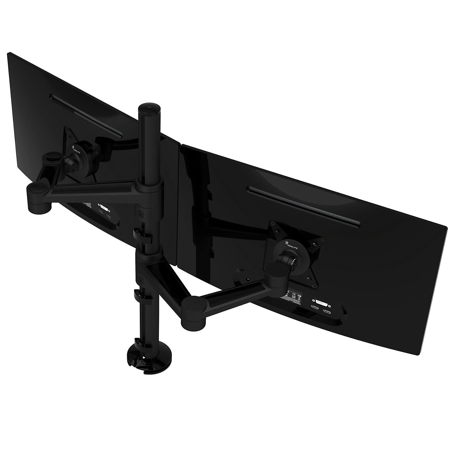 VIEWLITE monitor arm, for 2 monitors, black.
