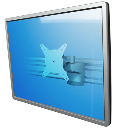 VIEWLITE monitor arm, for rail systems, silver/white.