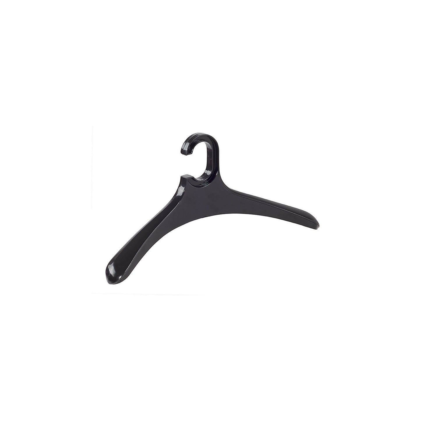 BIG coat hanger, plastic, pack of 4, black.