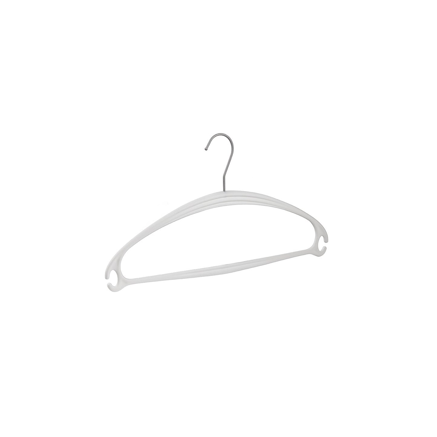 VEGA coat hanger, plastic, pack of 8, white.