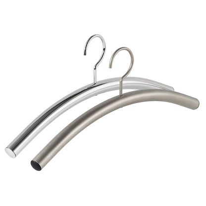 TIMELESS coat hanger, diameter 22 mm, pack of 4, nickel plated matt finish.