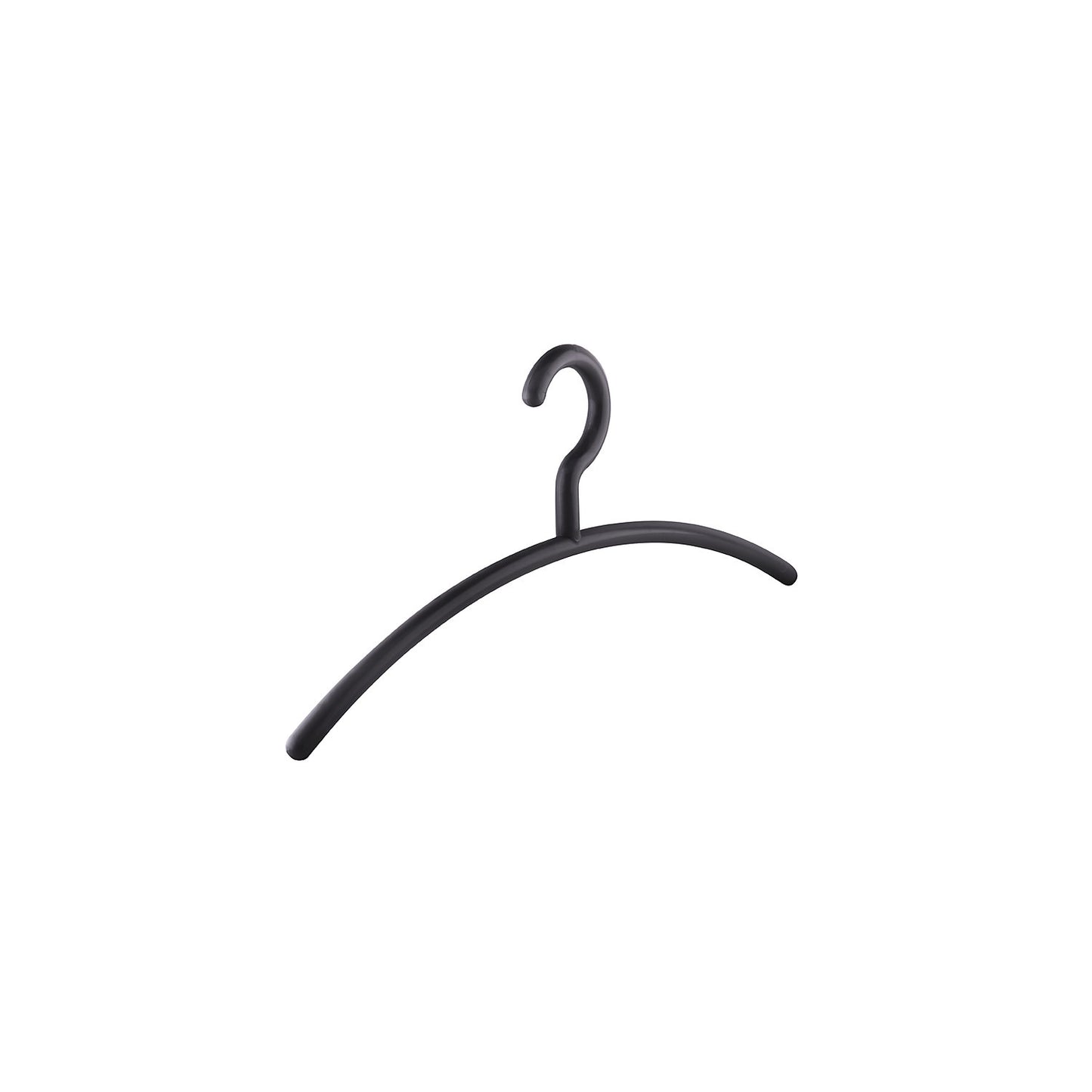 NIZZA coat hanger, plastic, pack of 12, black.