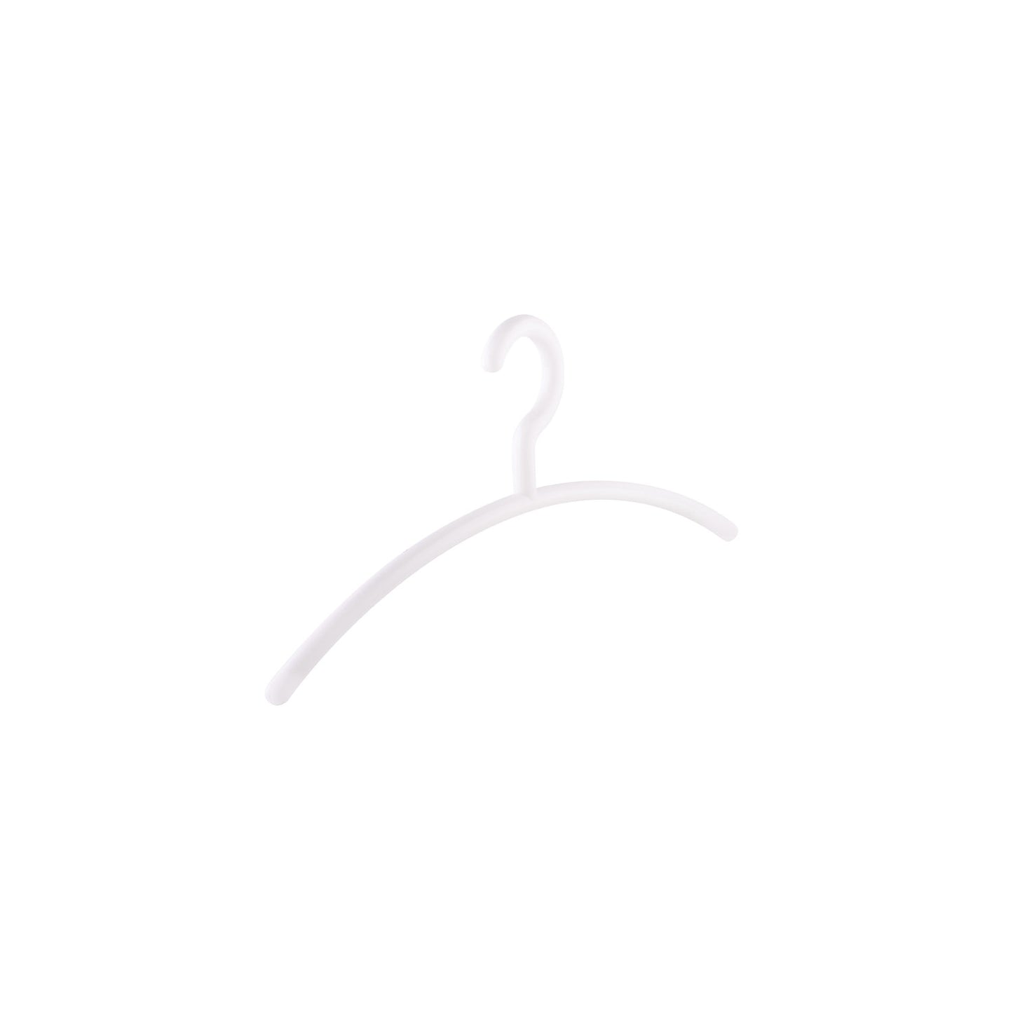 NIZZA coat hanger, plastic, pack of 12, white.