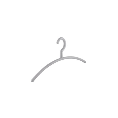 NIZZA coat hanger, plastic, pack of 12, silver.