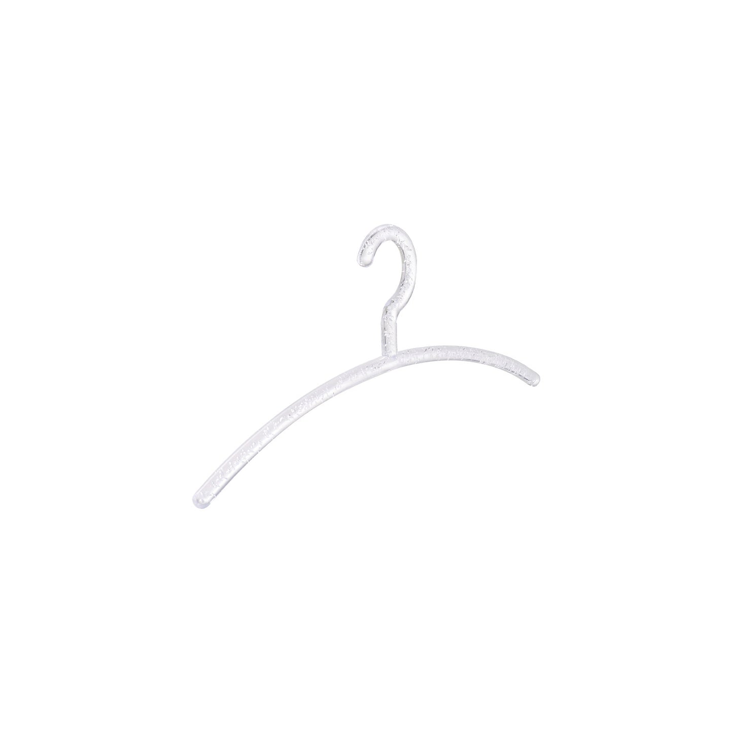 BUBBLE coat hanger, plastic, pack of 12, transparent.