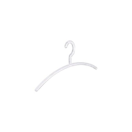 BUBBLE coat hanger, plastic, pack of 12, transparent.