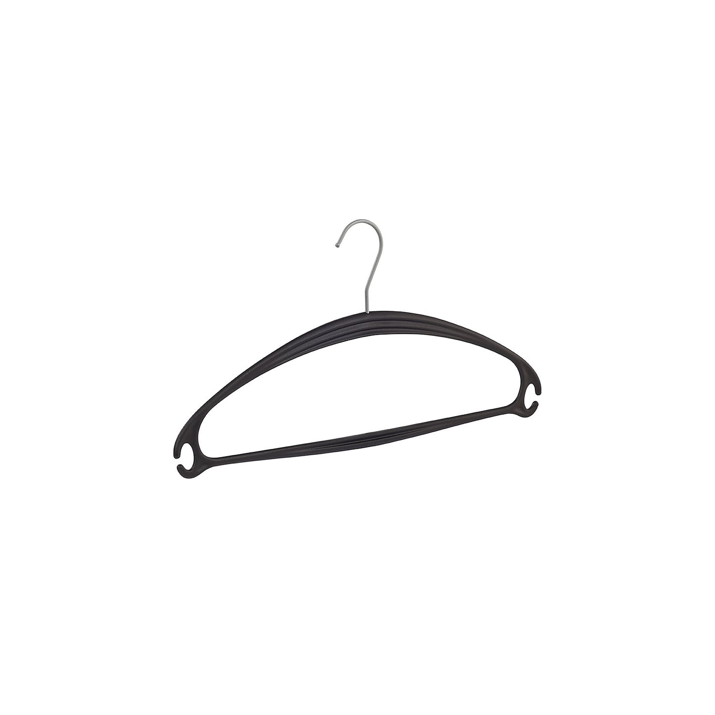 VEGA coat hanger, plastic, pack of 8, black.