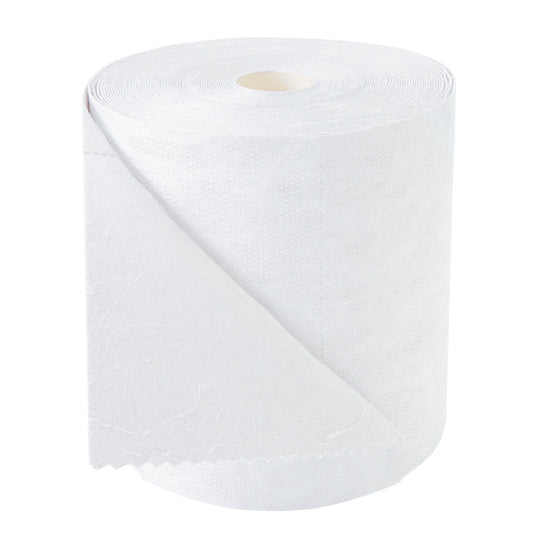 Fleece roll, two ply, WxL 400 mm x 40 m, white, pack of 2 rolls, heavy, perforated.