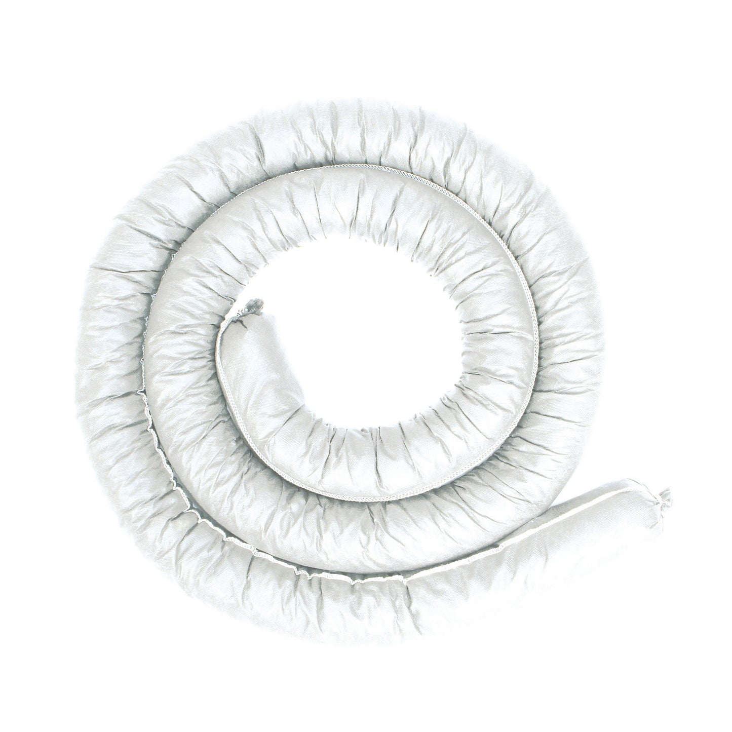 Absorbent fleece sock, oil version, 1200 mm, Ø 75 mm, white, pack of 20.
