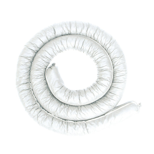 Absorbent fleece sock, oil version, 1200 mm, Ø 75 mm, white, pack of 20.