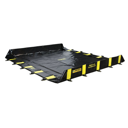 QuickBerm® rigid lock folding tray, for occasional traffic, LxW 3 x 3 m.