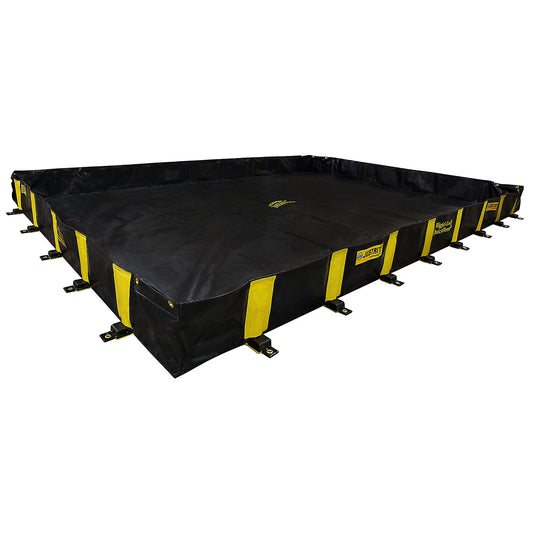 QuickBerm® rigid lock folding tray, for occasional traffic, LxW 6.1 x 6.1 m.