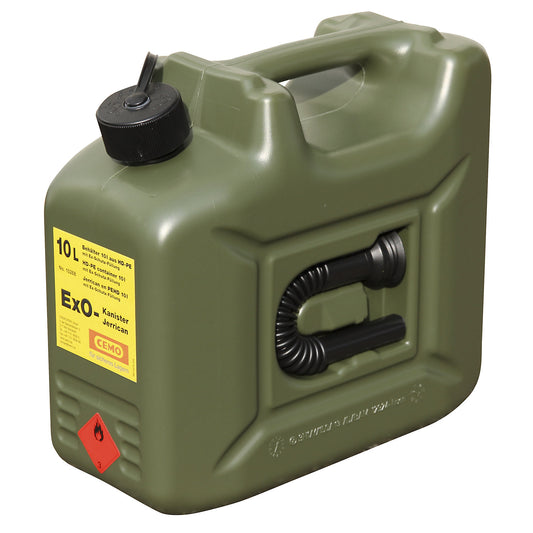 Ex0 canister, non-explosive, with explosion protection filling, capacity 10 l.