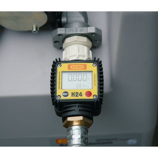 Flow meter, for DT-Mobile Easy 200 l, for electric pumps 12 V and 24 V, 40 l/min.