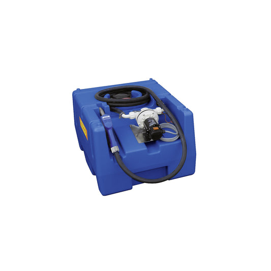 Tank system for AUS 32 (AdBlue®), capacity 125 l, with automatic nozzle, electric pump 12 V, width 600 mm.