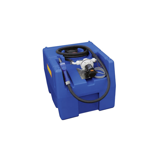 Tank system for AUS 32 (AdBlue®), capacity 200 l, with automatic nozzle, electric pump 24 V, width 600 mm.