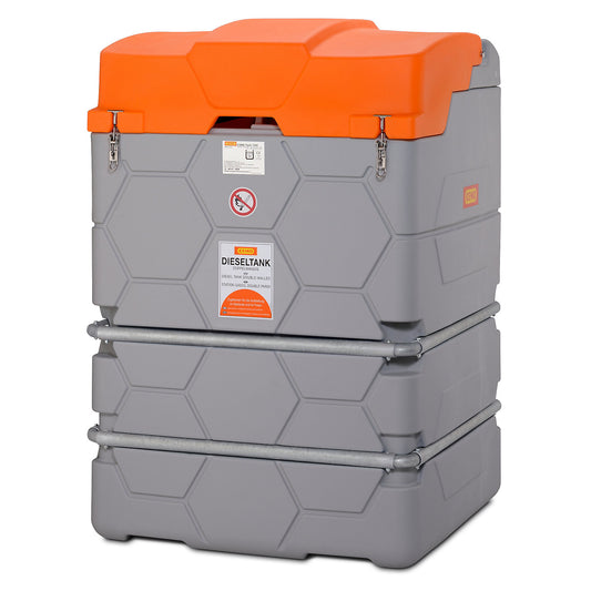 CUBE diesel tank, Outdoor Basic, capacity 1500 l, with electric pump 56 l/min.