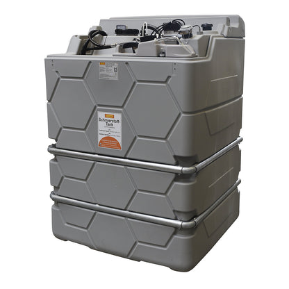 CUBE lubricant tank, Indoor, without hinged lid, capacity 1500 l, Premium.