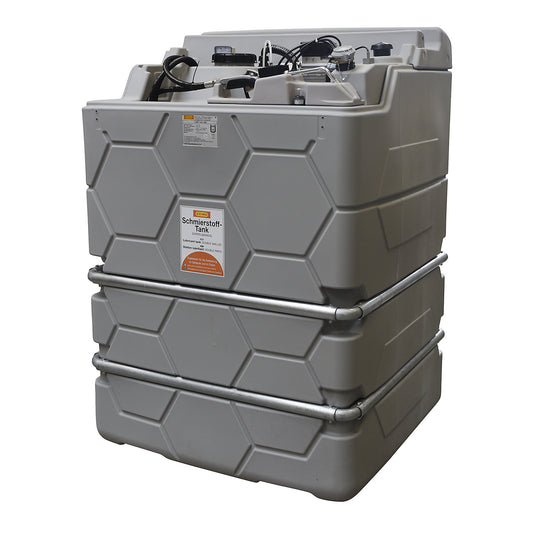 CUBE lubricant tank, Indoor, without hinged lid, capacity 1500 l, Basic.
