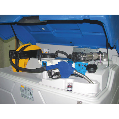CUBE tank for AUS 32 (AdBlue®), Outdoor Premium, with hinged lid, height 1800 mm, capacity 1500 l.
