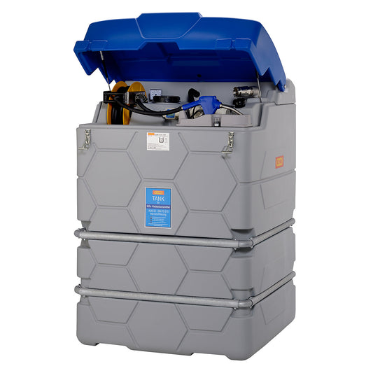 CUBE tank for AUS 32 (AdBlue®), Outdoor Premium, with hinged lid, height 1800 mm, capacity 2500 l.