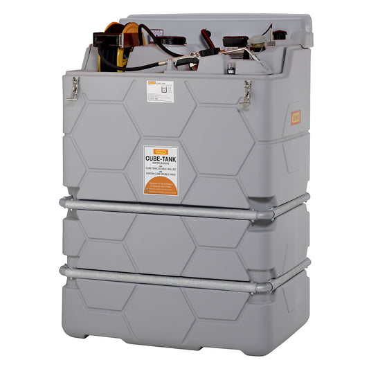 CUBE lubricant tank, Indoor, without hinged lid, capacity 1500 l, Premium.