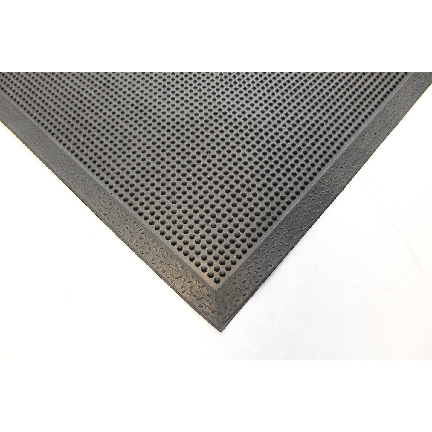 Rubber all-weather matting, black, LxW 1800 x 900 mm.