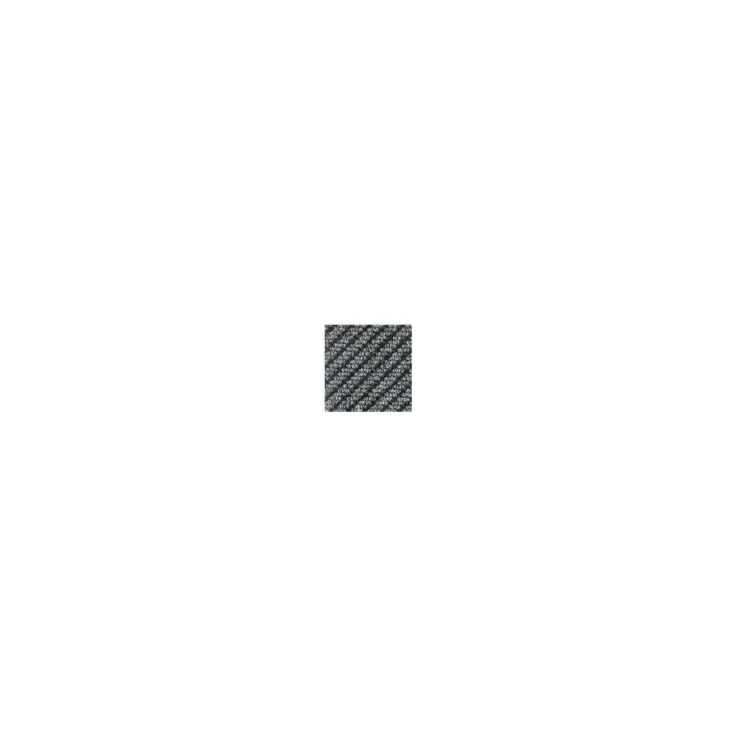 Entrance runner, diagonally ribbed, width 2000 mm, sold by the metre, grey.