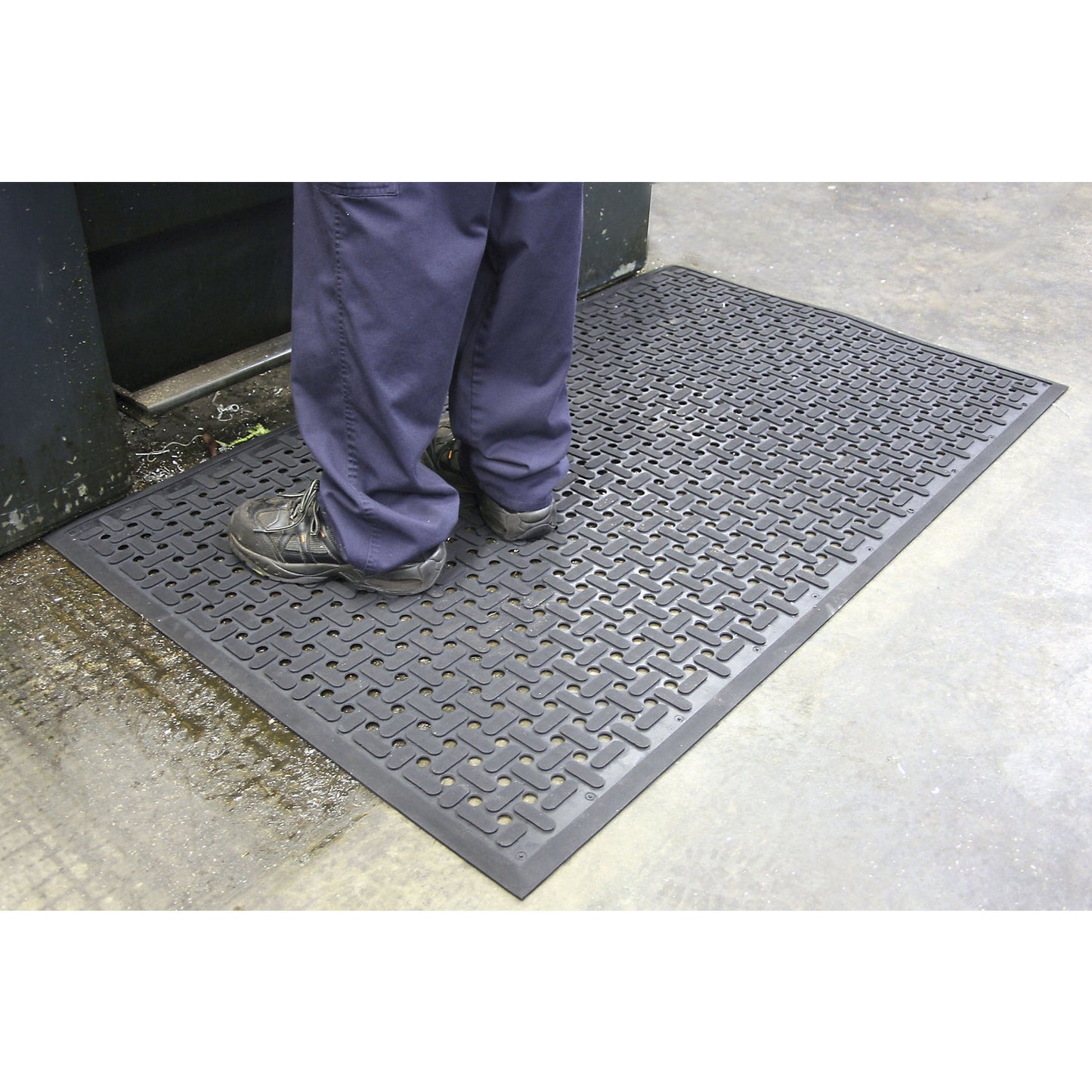 K-Mat workstation matting, LxW 1500 x 900 mm, black.