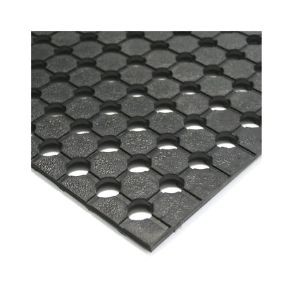 Unimat drainage runner, height 10 mm, black, width 900 mm.