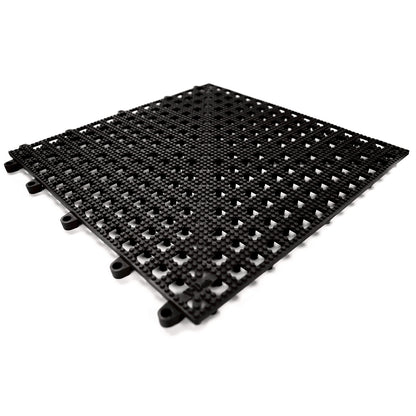 Flexi-Deck, pack of 9, black, LxW 300 x 300 mm.