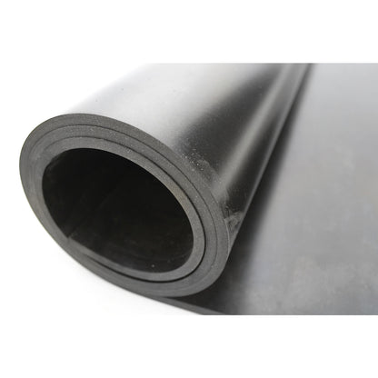 Industrial rubber, nitrile, width 1400 mm, per metre, height 1.5 mm.