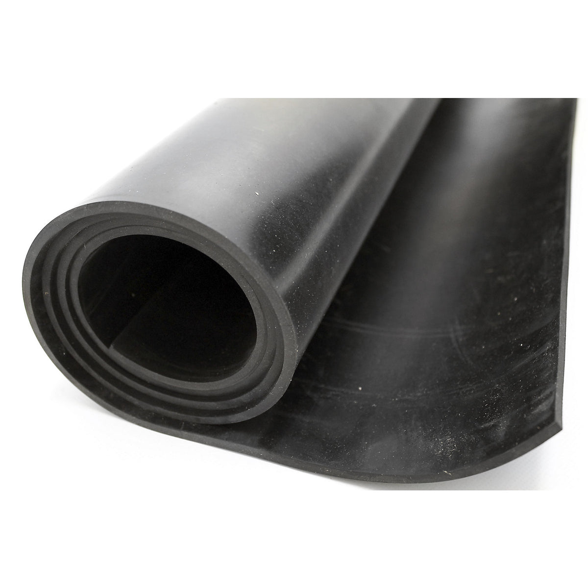 EPDM industrial rubber, black, per metre, height 4.5 mm.