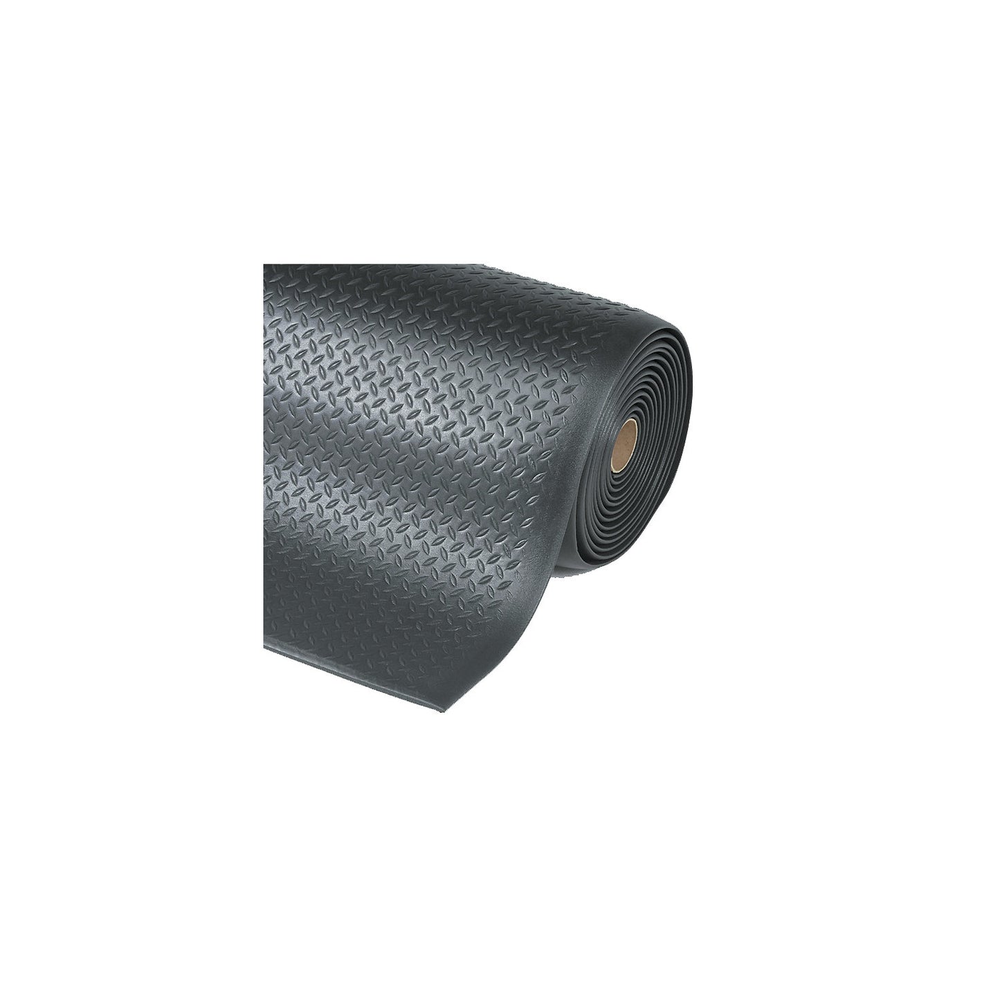 Diamond Sof-Tred™ workstation matting, width 600 mm, sold by the metre, black.