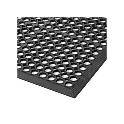 Sanitop perforated workstation matting, WxH 910 x 12.7 mm, length 1520 mm.