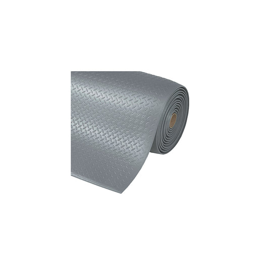 Diamond Sof-Tred™ workstation matting, width 600 mm, sold by the metre, grey.