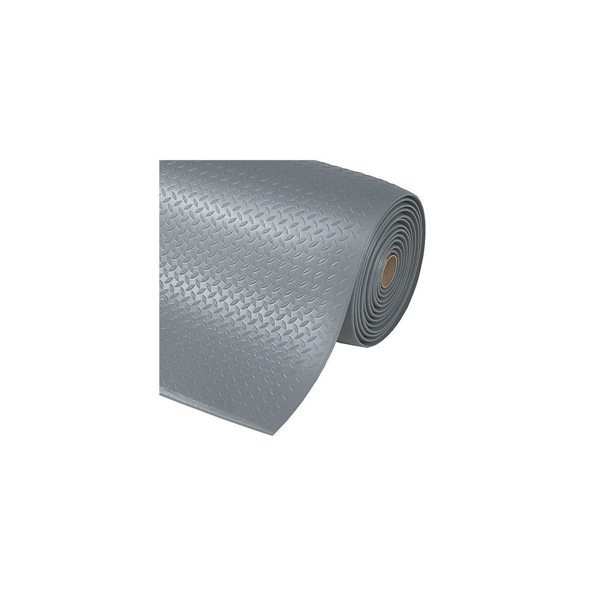 Diamond Sof-Tred™ workstation matting, width 1220 mm, sold by the metre, grey.