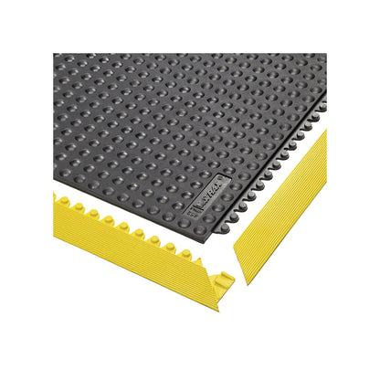 Plug-in tile system, Skywalker nitrile rubber, studded, LxWxH 910 x 910 x 13 mm, black.