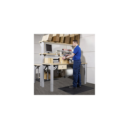 Skystep™ workstation matting, black, LxWxH 1200 x 900 x 13 mm.