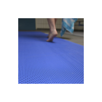 Wet room matting height 5.3 mm, width 1200 mm, sold by the metre, grey.