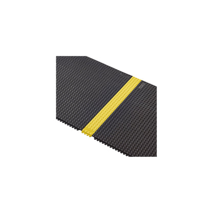 Connecting edge, yellow, LxWxH 910 x 100 x 13 mm, connecting edge yellow, studded.